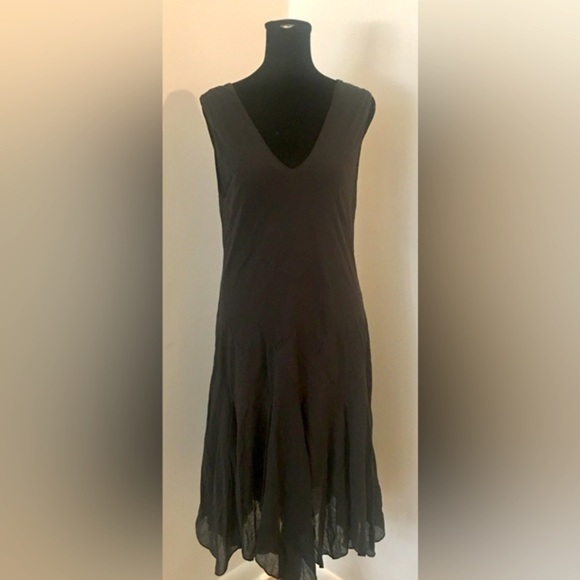 Polo Ralph Lauren Dresses & Skirts - NWT POLO RALPH LAUREN Black Cotton Handkerchief Asymmetrical Hem Tank Dress 6